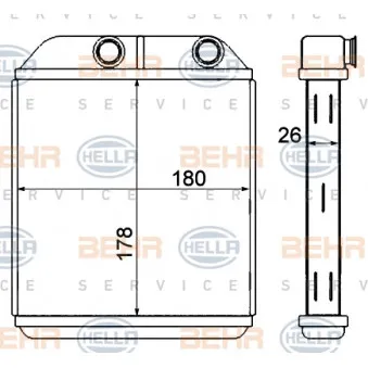 Système de chauffage HELLA 8FH 351 333-154