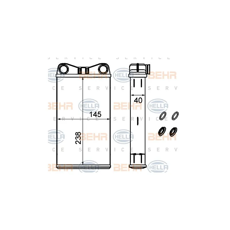 Système de chauffage HELLA 8FH 351 333-184