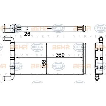 Système de chauffage HELLA 8FH 351 333-214