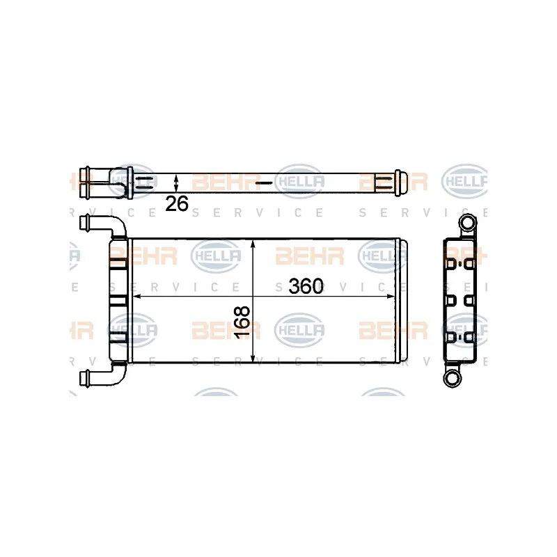 Système de chauffage HELLA 8FH 351 333-214
