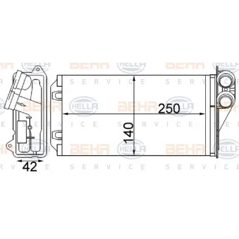 Système de chauffage HELLA 8FH 351 511-524