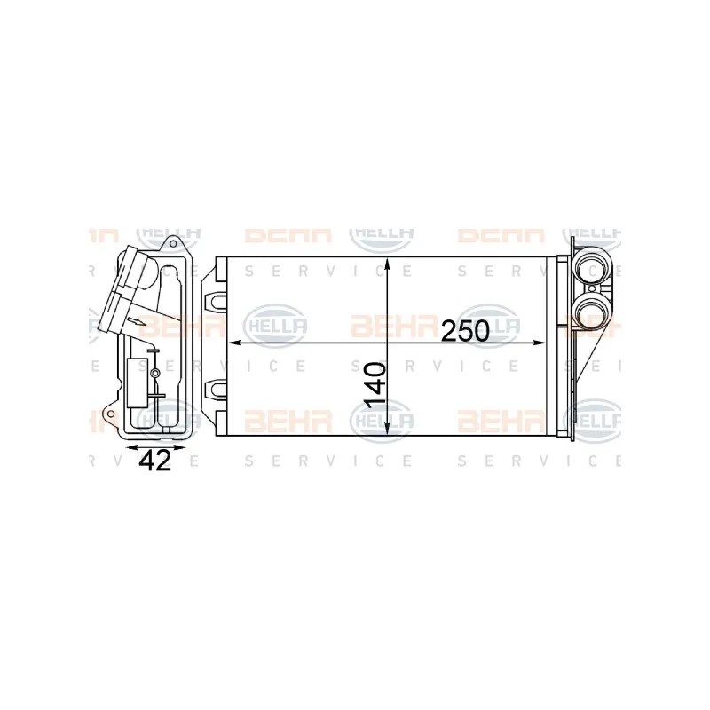 Système de chauffage HELLA 8FH 351 511-524
