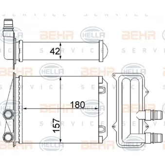 Système de chauffage HELLA 8FH 351 511-534