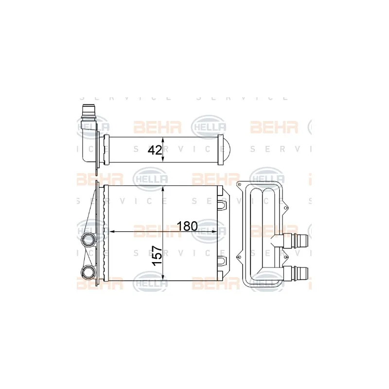 Système de chauffage HELLA 8FH 351 511-534