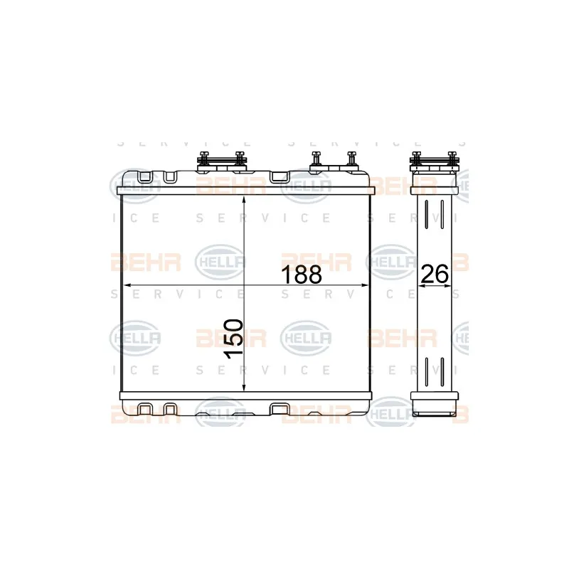 Système de chauffage HELLA 8FH 351 511-554