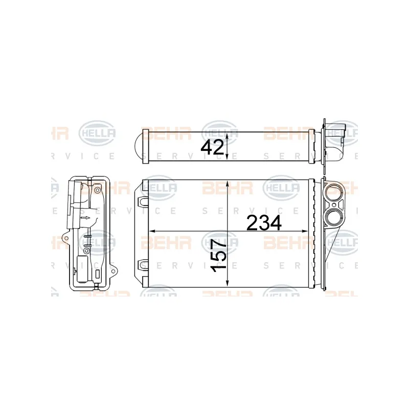 Système de chauffage HELLA 8FH 351 511-564