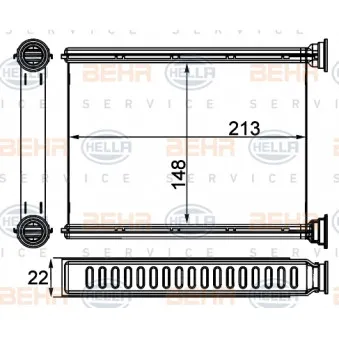 Système de chauffage HELLA 8FH 351 511-604