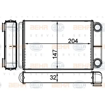 Système de chauffage HELLA 8FH 351 511-694