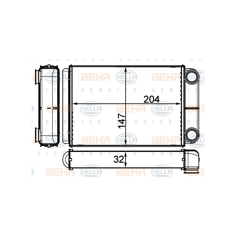 Système de chauffage HELLA 8FH 351 511-694