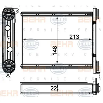 Système de chauffage HELLA 8FH 351 511-704