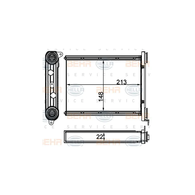 Système de chauffage HELLA 8FH 351 511-704