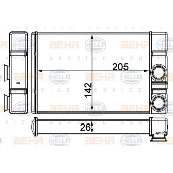Système de chauffage HELLA 8FH 351 511-714