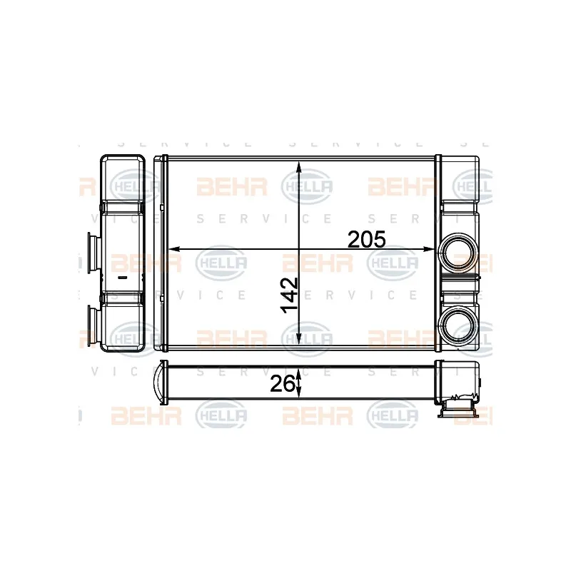 Système de chauffage HELLA 8FH 351 511-714