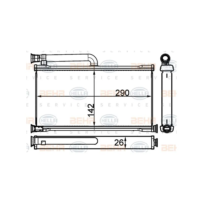 Système de chauffage HELLA 8FH 351 511-724