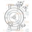 Compresseur, climatisation HELLA 8FK 351 006-311 - Visuel 2