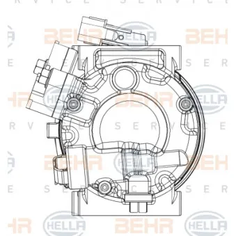 Compresseur, climatisation HELLA 8FK 351 008-051