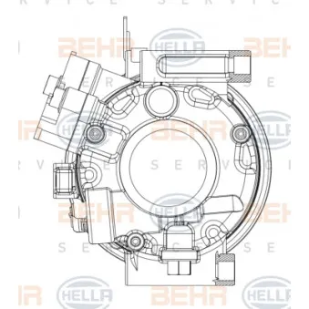 Compresseur, climatisation HELLA 8FK 351 008-081