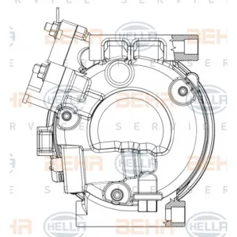 Compresseur, climatisation HELLA 8FK 351 008-151