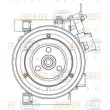 Compresseur, climatisation HELLA 8FK 351 008-211 - Visuel 3