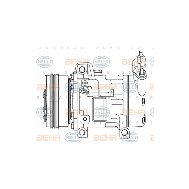 Compresseur, climatisation HELLA 8FK 351 316-051
