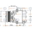 Compresseur, climatisation HELLA 8FK 351 334-101 - Visuel 1