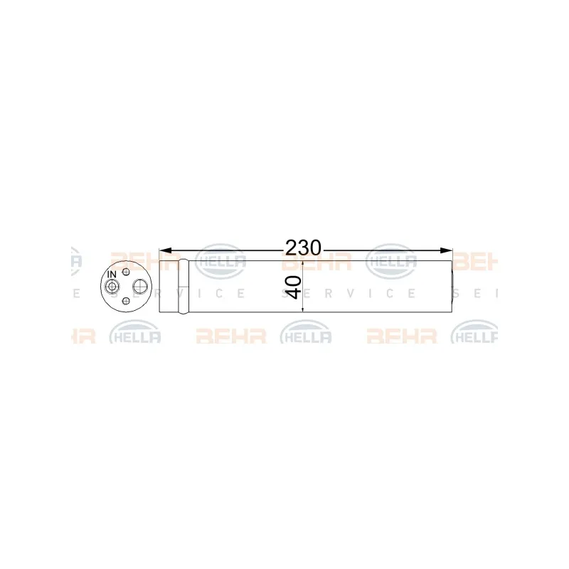Filtre déshydratant, climatisation HELLA 8FT 351 192-664