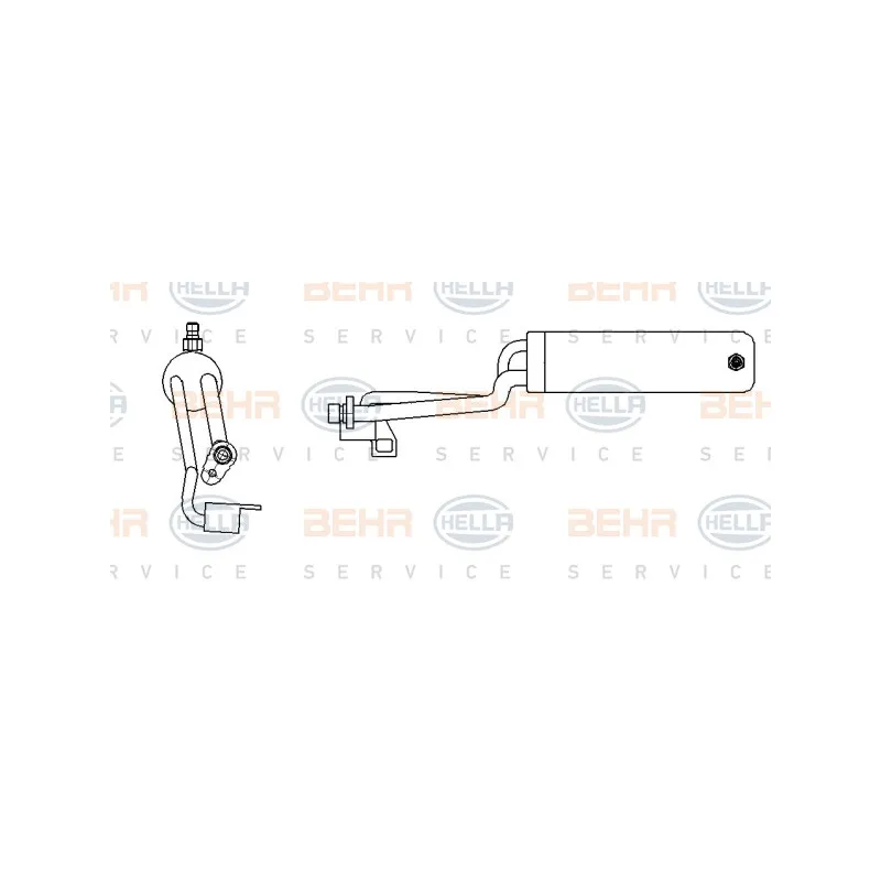 Filtre déshydratant, climatisation HELLA 8FT 351 192-754
