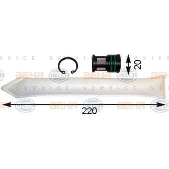Filtre déshydratant, climatisation HELLA 8FT 351 193-091
