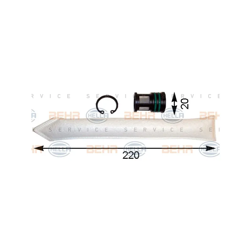 Filtre déshydratant, climatisation HELLA 8FT 351 193-091