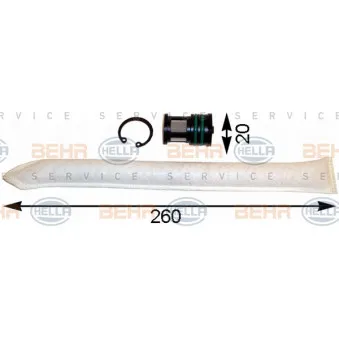 Filtre déshydratant, climatisation HELLA 8FT 351 193-101