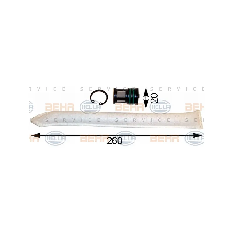 Filtre déshydratant, climatisation HELLA 8FT 351 193-101