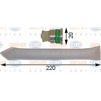 Filtre déshydratant, climatisation HELLA 8FT 351 193-111