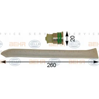 Filtre déshydratant, climatisation HELLA 8FT 351 193-121