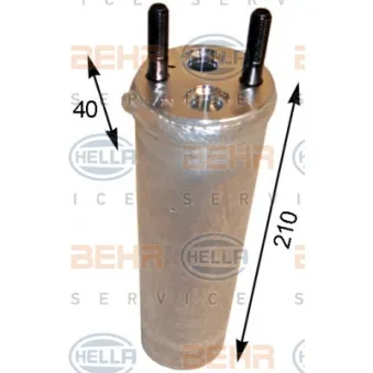 Filtre déshydratant, climatisation HELLA 8FT 351 193-181