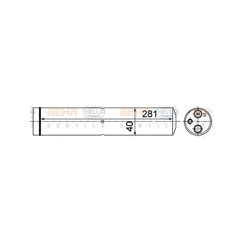 Filtre déshydratant, climatisation HELLA 8FT 351 193-541
