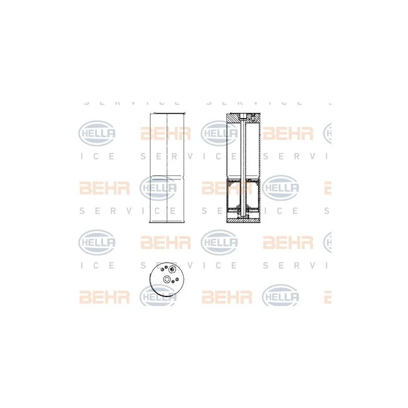 Filtre déshydratant, climatisation HELLA 8FT 351 196-581