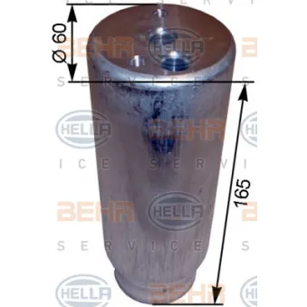 Filtre déshydratant, climatisation HELLA 8FT 351 200-311