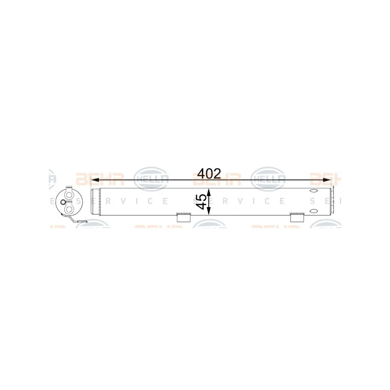 Filtre déshydratant, climatisation HELLA 8FT 351 335-174