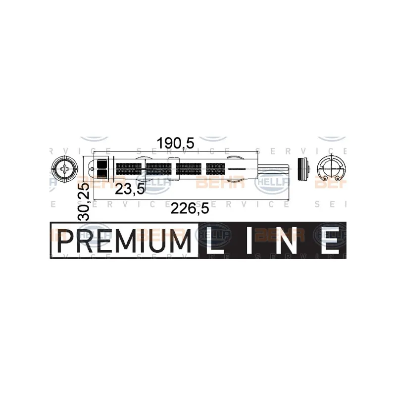Filtre déshydratant, climatisation HELLA 8FT 351 335-241