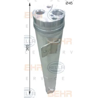 Filtre déshydratant, climatisation HELLA 8FT 351 335-274