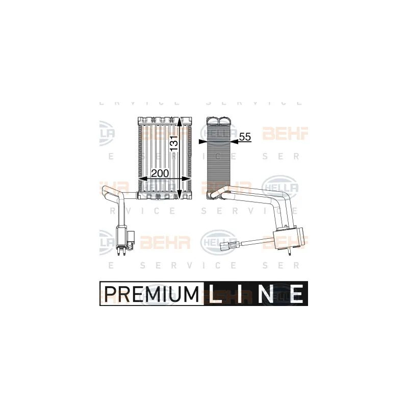 Evaporateur climatisation HELLA 8FV 351 004-641