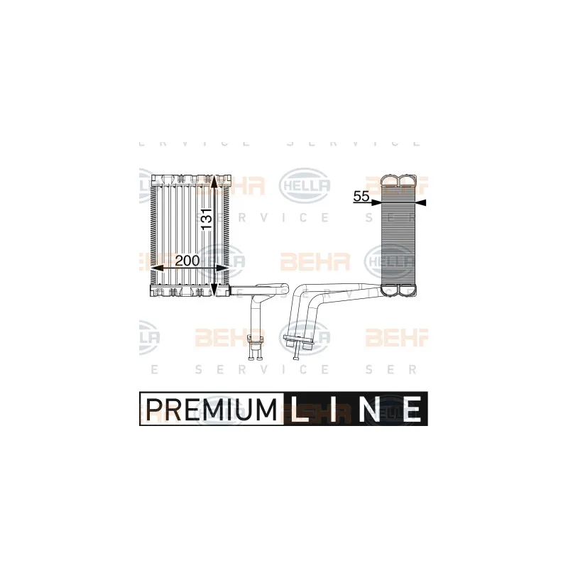 Evaporateur climatisation HELLA 8FV 351 004-691