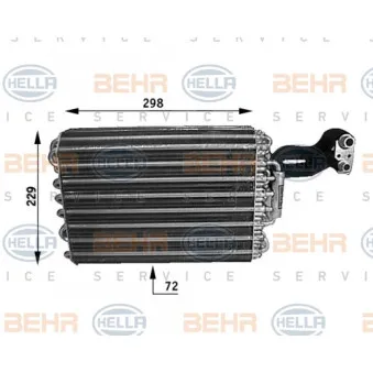 Evaporateur climatisation HELLA 8FV 351 210-091