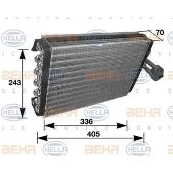 Evaporateur climatisation HELLA 8FV 351 210-281