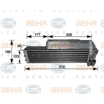 Evaporateur climatisation HELLA 8FV 351 210-291