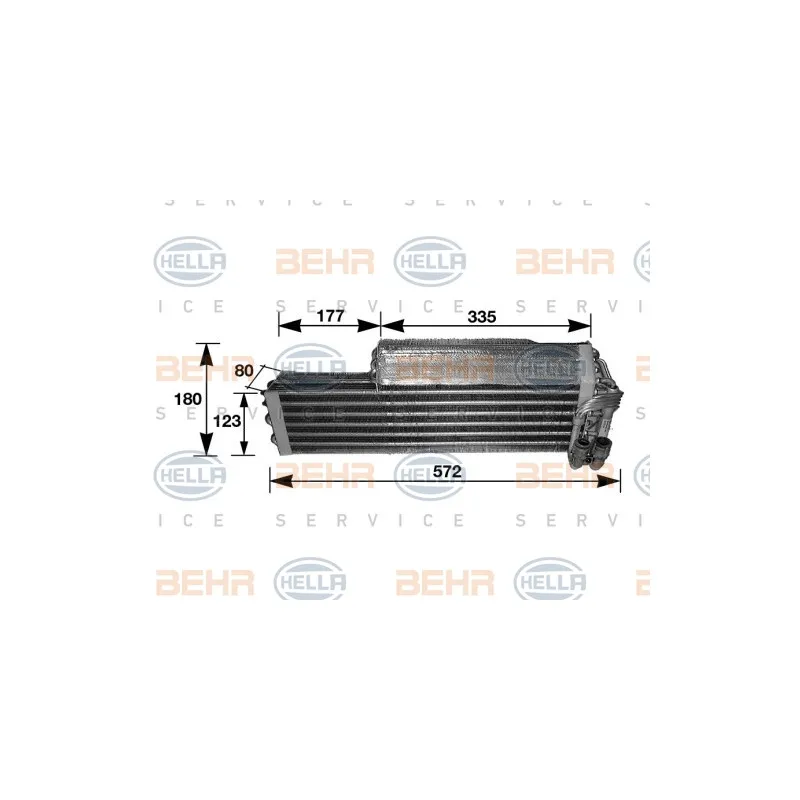 Evaporateur climatisation HELLA 8FV 351 210-291