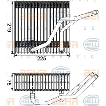 Evaporateur climatisation HELLA 8FV 351 210-541