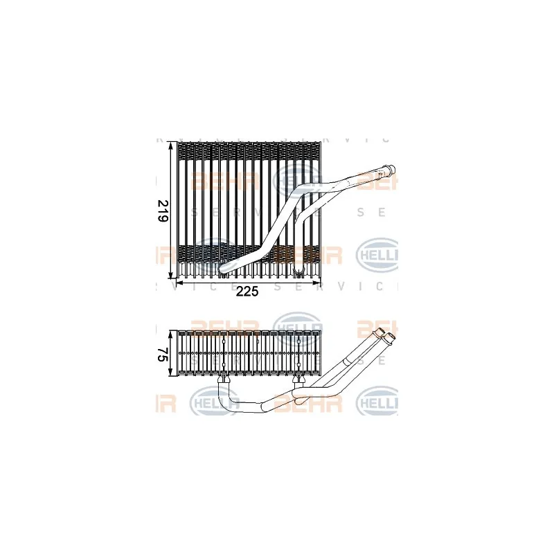 Evaporateur climatisation HELLA 8FV 351 210-541