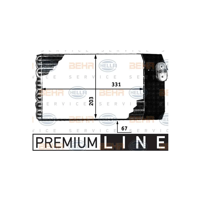 Evaporateur climatisation HELLA 8FV 351 210-581