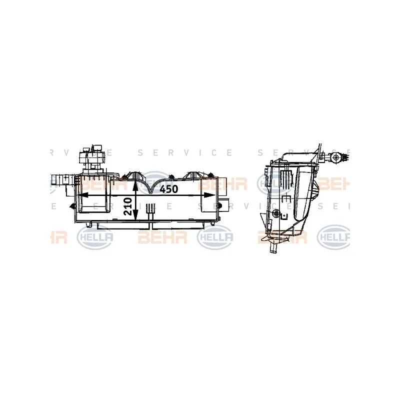 Evaporateur climatisation HELLA 8FV 351 211-681